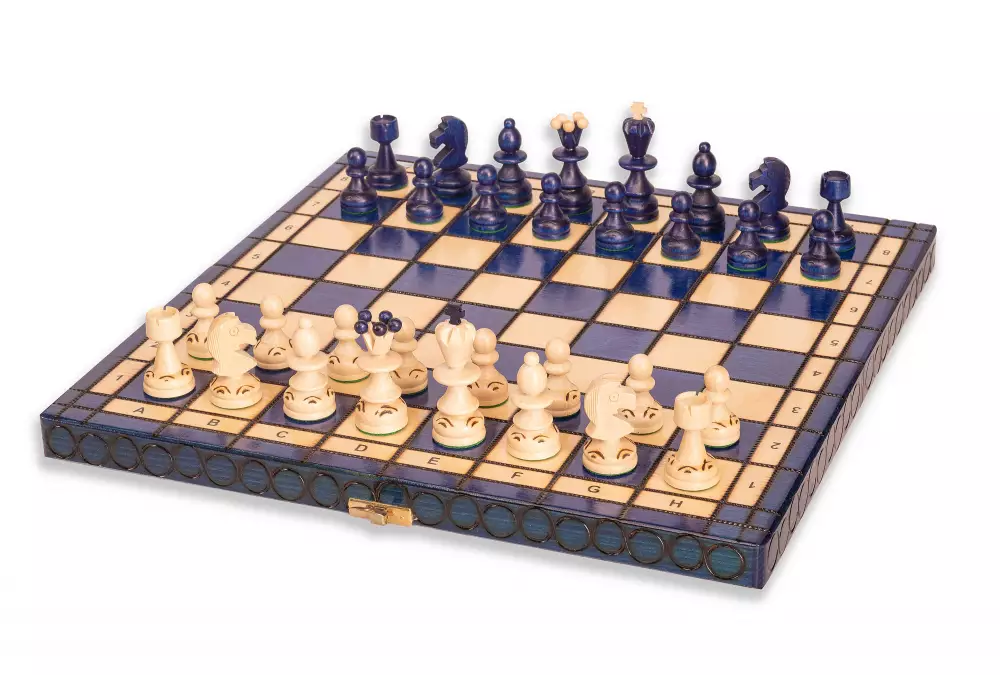 SZACHY PEREŁKA MAŁA z wkładką, kolor niebieski